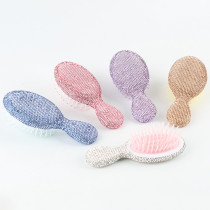 pottery clay Rhinestone Comb Portable Comb Head Massage Comb