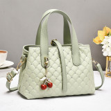 Lingge Embroidery Thread Tote Handheld Small Square Bag Large Capacity Shoulder Bag
