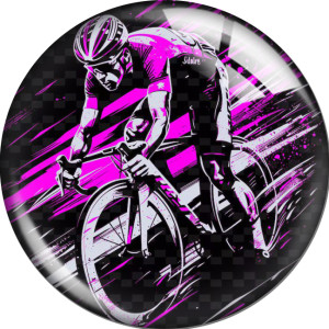 20MM 10pcs/lot  Sport bike Print glass snap button charms