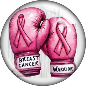 20MM 10pcs/lot Sports boxing Pink Print glass snap button charms
