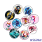 20MM 10pcs/lot  Sports motorcycle skateboard Print glass snap button charms