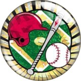 20MM 10pcs/lot  Sports balls Print glass snap button charms