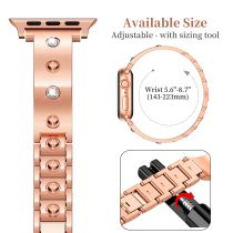 The new Apple metal strap is suitable for Apple Watch 1-9 generation/Ultra/SE detachable metal strap