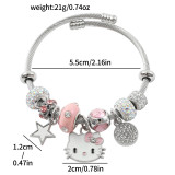 Cartoon Anime Kitty Cat Bead DIY Bracelet Bracelet