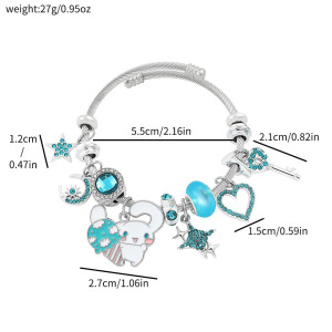 Cute Japanese girl Cartoon Anime Kuromi Bracelet Jewelry