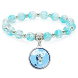 Bruy Blue Dog Bead Elastic Rope Hand String for Children and Girls