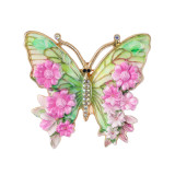 Enamel Painted Butterfly Brooch Fashion Pin Women's Accessories