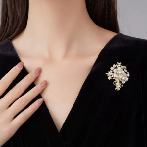 Brooch, decorative pin, fixed clothes, chest flower, suit accessories