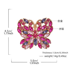 Butterfly brooch, chest flower brooch, jacket, coat accessories