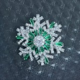 Time flies, brooch, snowflake brooch, chest flower, suit accessory