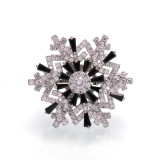 Time flies, brooch, snowflake brooch, chest flower, suit accessory