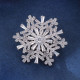 Time flies, brooch, snowflake brooch, chest flower, suit accessory