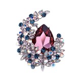 Crystal Moon brooch women's sweater autumn and winter accessories brooch chest flower