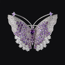 Butterfly brooch, chest flower, dress design, brooch, clothing accessories