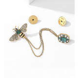 Bee Chain Brooch, Insect Drip Oil Water Diamond Chest Flower Set, Chain Clothing, Decorative Accessories, Pin