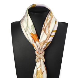 Butterfly knot buckle multifunctional scarf buckle square scarf buckle ring decoration full diamond scarf buckle