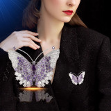 Butterfly brooch, chest flower, dress design, brooch, clothing accessories