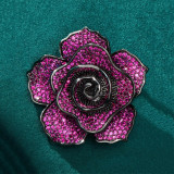 Rose brooch, chest flower, small fragrance style brooch, suit, cheongsam accessory