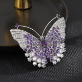 Butterfly brooch, chest flower, dress design, brooch, clothing accessories