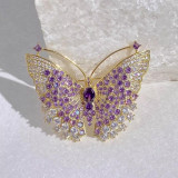 Butterfly brooch, chest flower, dress design, brooch, clothing accessories