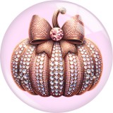 20MM 10pcs/lot  Heart LOVE pink Print glass snap button charms