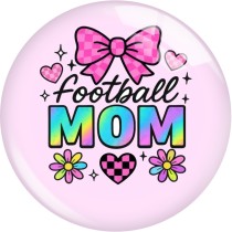 20MM 10pcs/lot  girl MOM  beach Print glass snap button charms