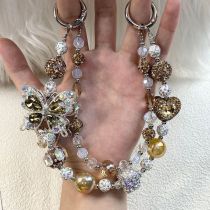 Color changing bead butterfly tassel bead mobile phone chain phone case bag hanging chain