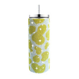 20oz 570ml diamond studded straight body insulated cup, stainless steel vacuum suction cup, portable car cup