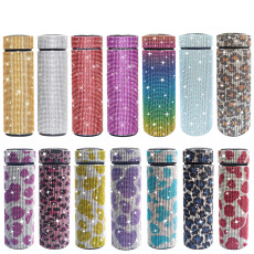500ml stainless steel diamond inlaid intelligent insulated cup with LED temperature display water cup