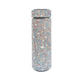500ml stainless steel diamond inlaid intelligent insulated cup with LED temperature display water cup