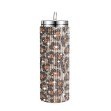 20oz 570ml diamond studded straight body insulated cup, stainless steel vacuum suction cup, portable car cup