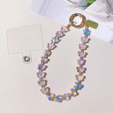 Butterfly Crystal Handmade Beaded Phone Chain Keychain