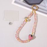 New Sweet Mobile Phone Chain Diamond Three Dimensional Bow for Women