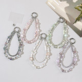 New Crystal Phone Chain Butterfly Bag Keychain