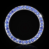 Car One Key Start Ring Decorative Rhinestone Start Key Ring Universal