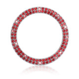 Car One Key Start Ring Decorative Rhinestone Start Key Ring Universal