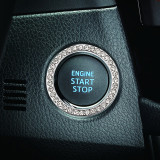 Car One Key Start Ring Decorative Rhinestone Start Key Ring Universal
