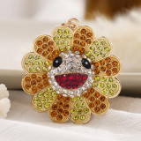 Rhinestone Colorful Sunflower Keychain Sunflower Pendant Bag Hanging Accessories Wholesale