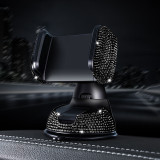 Rhinestone Car phone holder, car suction cup, rotating phone holder for women
