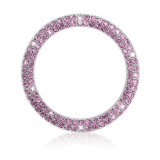 Car One Key Start Ring Decorative Rhinestone Start Key Ring Universal