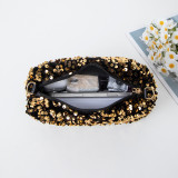 New sequined women's bag, small square bag, single shoulder crossbody bag for women