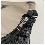 Sparkling small bag, women's new handbag, shoulder bag, crossbody bag, armpit bag, dinner bag