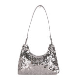 Sparkling small bag, women's new handbag, shoulder bag, crossbody bag, armpit bag, dinner bag