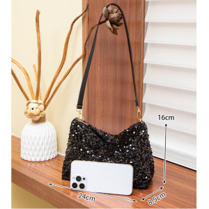 Underarm bag, trendy sequin shoulder bag, women's bag, new handbag