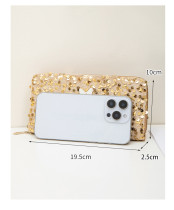 Ladies' long sequin wallet, coin purse, butterfly decoration handbag
