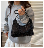 Sparkling small bag, women's new handbag, shoulder bag, crossbody bag, armpit bag, dinner bag