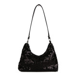 Sparkling small bag, women's new handbag, shoulder bag, crossbody bag, armpit bag, dinner bag