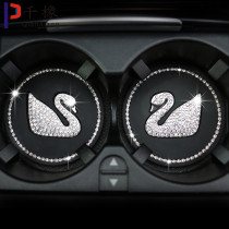 Diamond studded car coaster Swan thickened anti slip insulation pad Bee lamb thickened cartoon horse