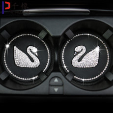 Diamond studded car coaster Swan thickened anti slip insulation pad Bee lamb thickened cartoon horse