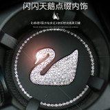 Diamond studded car coaster Swan thickened anti slip insulation pad Bee lamb thickened cartoon horse